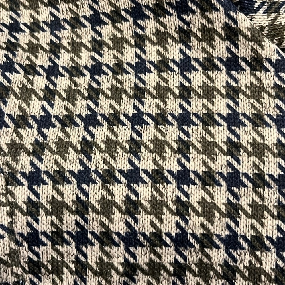 NWOT Lands’ End sweater fleece one button houndstooth blazer jacket XL - Picture 7 of 11